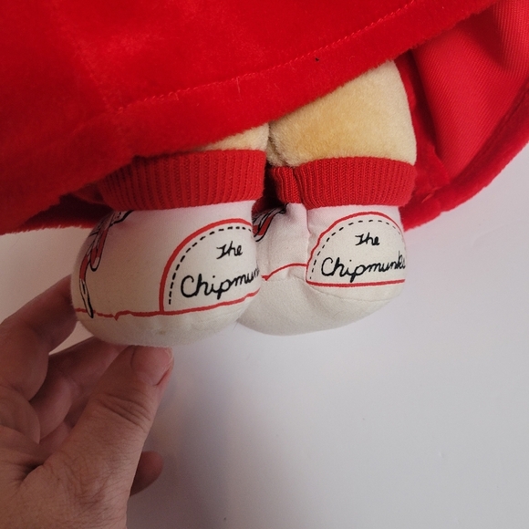 VTG Alvin & The Chipmunks Christmas Alvin 16" Plush Stuffed Toy 1990 - Picture 7 of 10